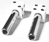 door lock knobs(2) white dice screw on for older Peterbilt Kenworth Freightliner