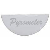 UP Gauge Emblem for Peterbilt Pyro Pyrometer Small Stainless Steel Etched #48054