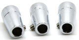toggle switch extensions(3) mini clear jewel 1" chrome aluminum for Peterbilt
