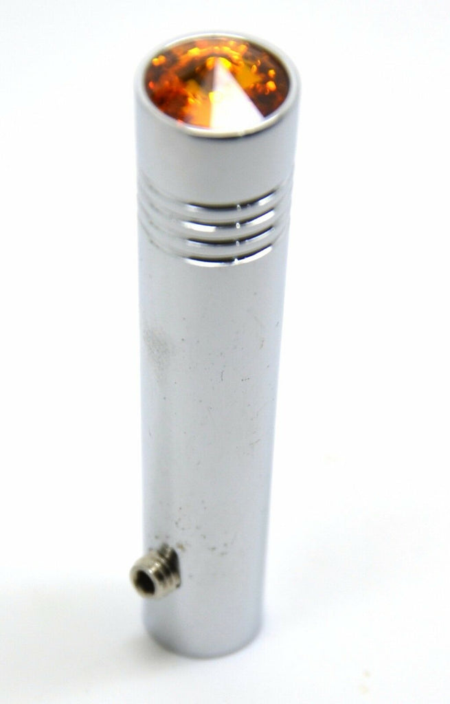 toggle switch extension long amber jewel 2 1/4" chrome aluminum Peterbilt Pair