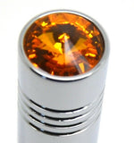 toggle switch extension long amber jewel 2 1/4" chrome aluminum Peterbilt Pair