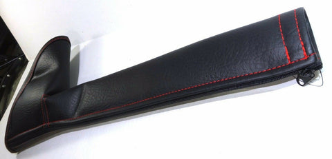 Gear Shift Stick-Boot Cover Universal PVC Vinyl Black /Red Stitches 17 GG#99676 - Foto 6