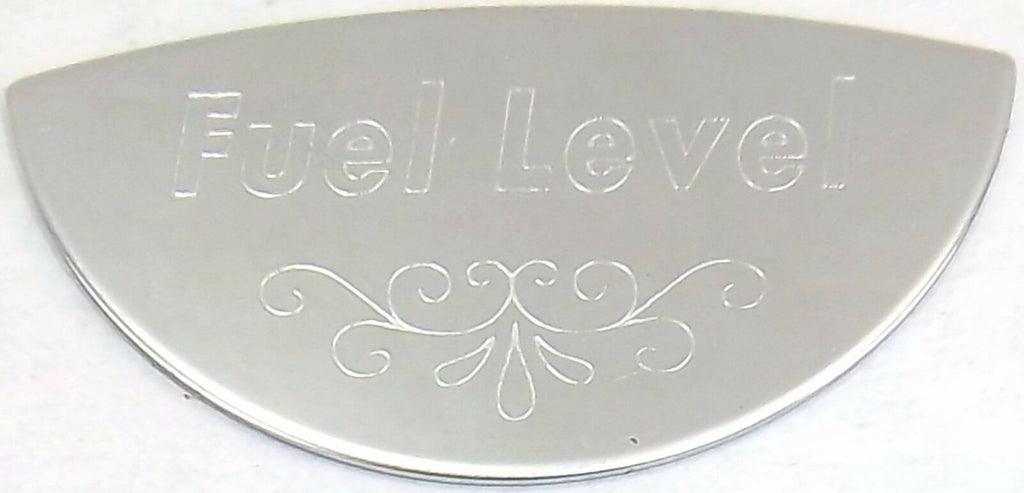 Gauge Emblem for Peterbilt Fuel Level Stainless Block Letters GG#68443