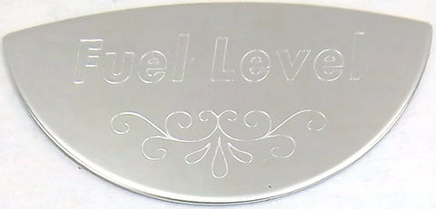 Gauge Emblem for Peterbilt Fuel Level Stainless Block Letters GG#68443