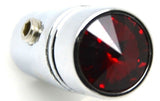 toggle switch extensions(3) red jewel 1" chrome aluminum for Peterbilt 379 359