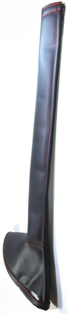 Gear Shifter Boot Cover for Extended Stick Black Red Stitching 30” Long GG#99737