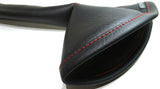 Gear Shifter Boot Cover for Extended Stick Black Red Stitching 30” Long GG#99737