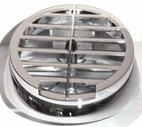 United Pacific Defroster Vent Round for 359 Peterbilt Chrome Plastic #41014 Each