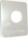 GG Switch Plate for Peterbilt Engine Brake Stainless Steel #68483