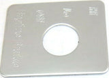 GG Switch Plate for Peterbilt Engine Brake Stainless Steel #68483