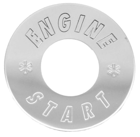 GG Switch Plate for Peterbilt Engine Start Button Stainless Steel #68496
