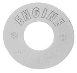 GG Switch Plate for Peterbilt Engine Start Button Stainless Steel #68496