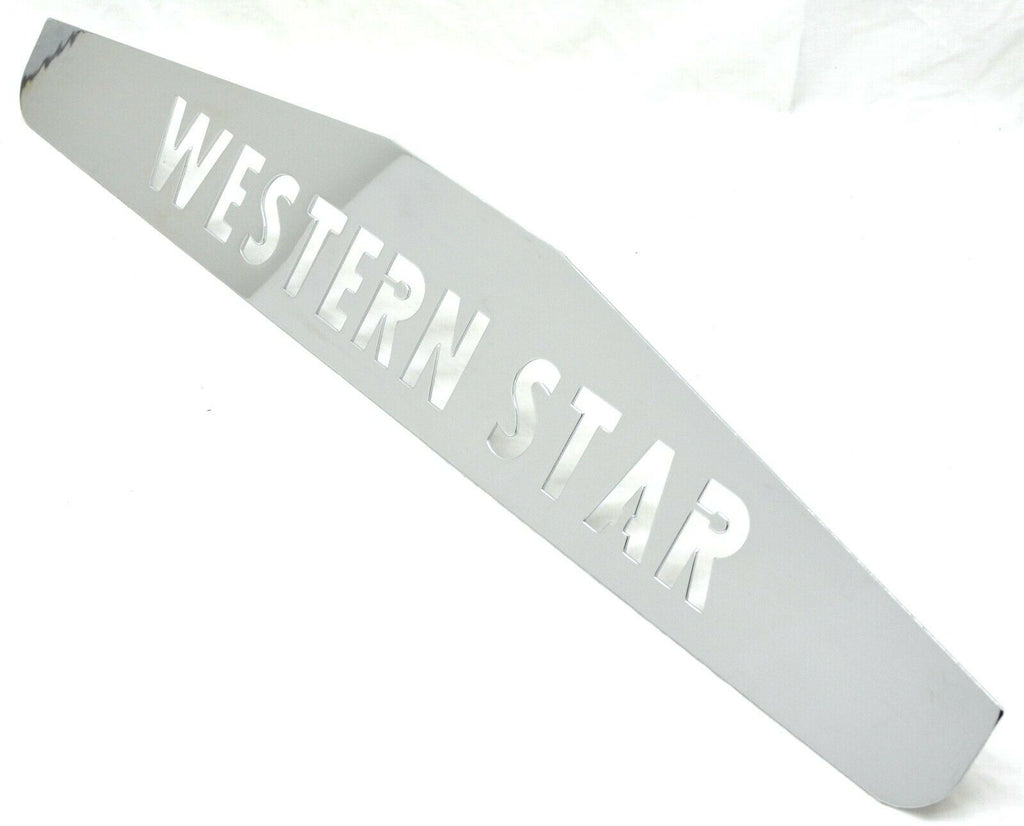 GG Mud Flap Bottom Plate/Weight 24" x4" WESTERN STAR 3 Stud Chrome #30046 Pair