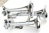 UP Train Horn 3 Trumpet 145 Decibels DB Chrome w/Support Bracket #46150