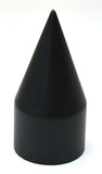 Lug Nut Covers 33mm Screw-On Spike Matte Black 4 1/8" Tall UP#10000 Set of 60