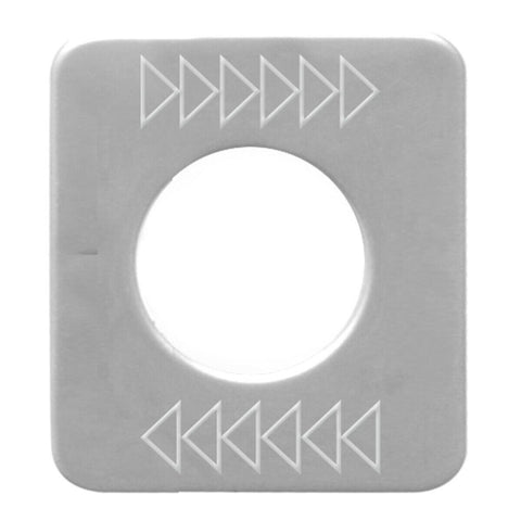 GG Switch Plate for Kenworth Top-Arrow Right, Bottom-Arrow Left Stainless #68597