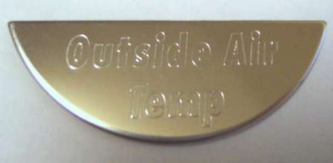 Grand General Gauge Emblem for Kenworth Outside Air Temperature Stainless #68511