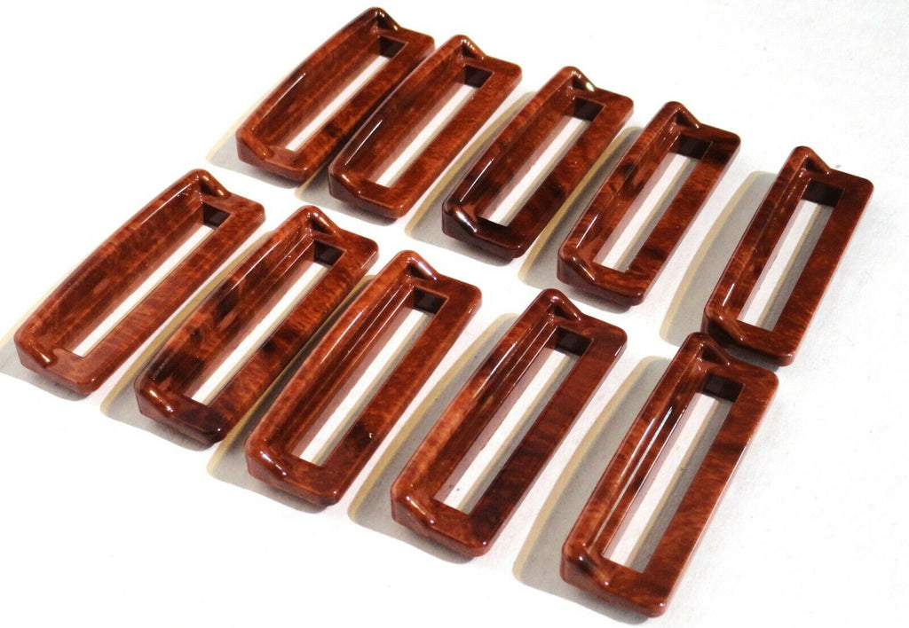 GG Switch Label Bezels for Freightliner Dash Wood Grain Visor #68246-10 Pieces