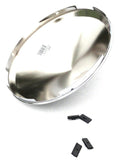 UP Front Hub Caps 5 Even Notches Cone Pointed Chrome 7/16" Lip #10147 Each