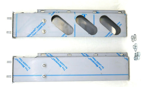 UP Mud Flap Hangers Spring Loaded 3 Oval Holes Stainless 3 3/4 Bolt Space #22303