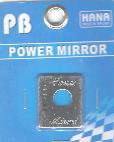 HTS Toggle Switch Plate for Peterbilt Power Mirror Engraved #PB-2034