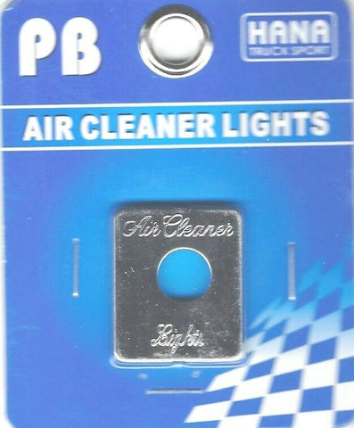 HTS Toggle Switch Plate for Peterbilt Air Cleaner Lights Engraved #PB-2051