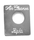 HTS Toggle Switch Plate for Peterbilt Air Cleaner Lights Engraved #PB-2051