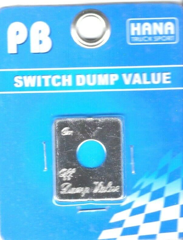 HTS Toggle Switch Plate for Peterbilt Dump Valve Stainless Engraved #PB-2054