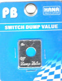 HTS Toggle Switch Plate for Peterbilt Dump Valve Stainless Engraved #PB-2054