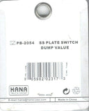 HTS Toggle Switch Plate for Peterbilt Dump Valve Stainless Engraved #PB-2054