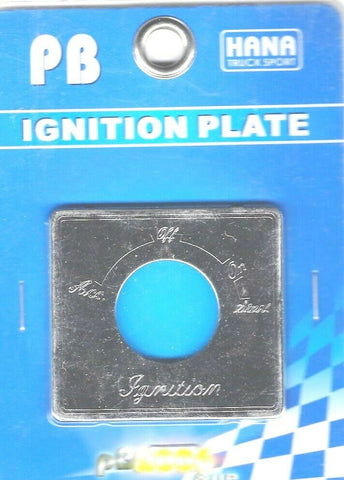 HTS Toggle Switch Plate for 2006+ Peterbilt Ignition Stainless Engraved #PB-2057
