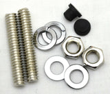 GG Lighted Hood Ornament Stallion Windrider Amber 3 Stud Chrome 9 3/4" #48390