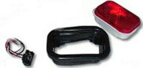 GG Light Kit Rectangular Incandescent Stop Tail Turn Red Lens Sealed #80780 Each