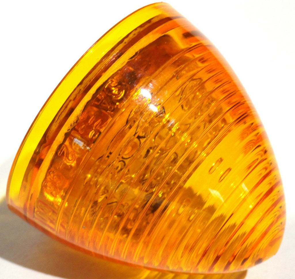 UP LED Cone Beehive Light  2" Amber Lens 9 LEDs Sealed 1 13/16" Tall #38168 Each