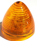 UP LED Cone Beehive Light  2" Amber Lens 9 LEDs Sealed 1 13/16" Tall #38168 Each