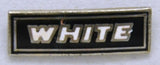 Hat Pin Tie Tack Lapel Pin Semi Truck "White" Painted Metal Stud Mount BJ1423-TT