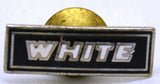 Hat Pin Tie Tack Lapel Pin Semi Truck "White" Painted Metal Stud Mount BJ1423-TT