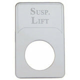 UP Indicator Plate for Kenworth Suspension Lift Stainless Block Letters #48331