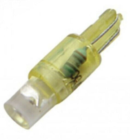 UP LED Dash Bulb No. 37/BP2 Single Amber LED Wedge Base 11/16" #38343 Pair