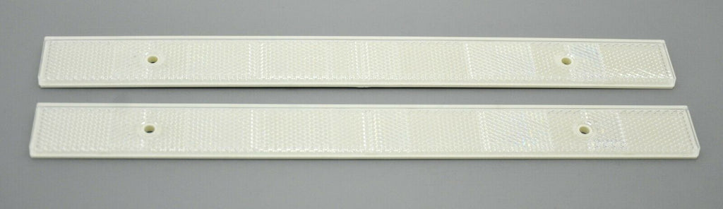 GG Reflectors White 12" Long, 1" Wide 2 Screw Holes or Tape Mount #80867 Pair