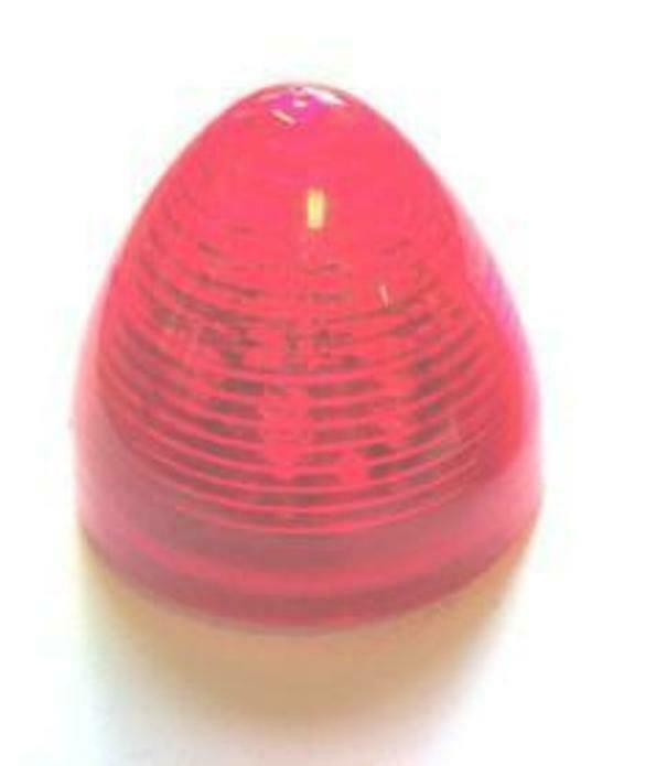 UP LED Cone Beehive Light 2" Red Lens 9 LEDs Sealed 1 13/16" Tall #38169 Each