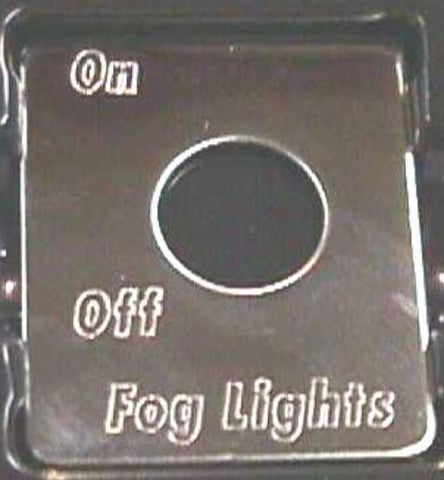 GG Toggle Switch Plate for Peterbilt Fog Lights On/ Off Stainless Steel #68476