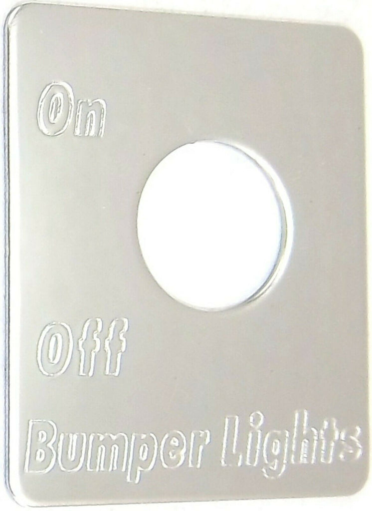 GG Toggle Switch Plate for Peterbilt Bumper Lights Stainless Steel #68466