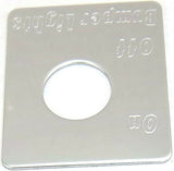 GG Toggle Switch Plate for Peterbilt Bumper Lights Stainless Steel #68466