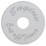 UP Switch Plate for Peterbilt Engine Shut Down Timer Stainless Etched #48432