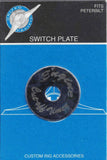 UP Switch Plate for Peterbilt Engine Shut Down Timer Stainless Etched #48432