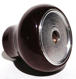 UP Dash Control Knob Washer 1" Black Glossy Sticker Wood Knob #23548 Each
