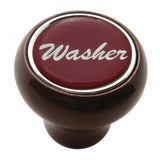 UP Dash Control Knob Washer 1" Red Glossy Sticker Wood Knob #23552 Each