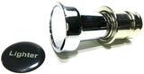 Cigarette Lighter Knob for a 7/8" Socket Black/Silver Block Letters GG#96650