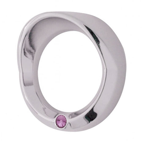 UP Small Gauge Cover for Peterbilt 2006 & up Chrome Visor Purple Jewel #40683